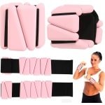 Gewichtsmanchetten, polsgewichten, enkelgewichten, set van 2, gewichten, draagbare gewichtsmanchetten voor benen en armen (1 lb/1 stuk), enkelgewichten voor pilates, yoga, cardio, roze