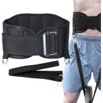 Gewichtsriem - Heupriem - Krachttraining - Ademend en Robuust - Maat M - Zwart