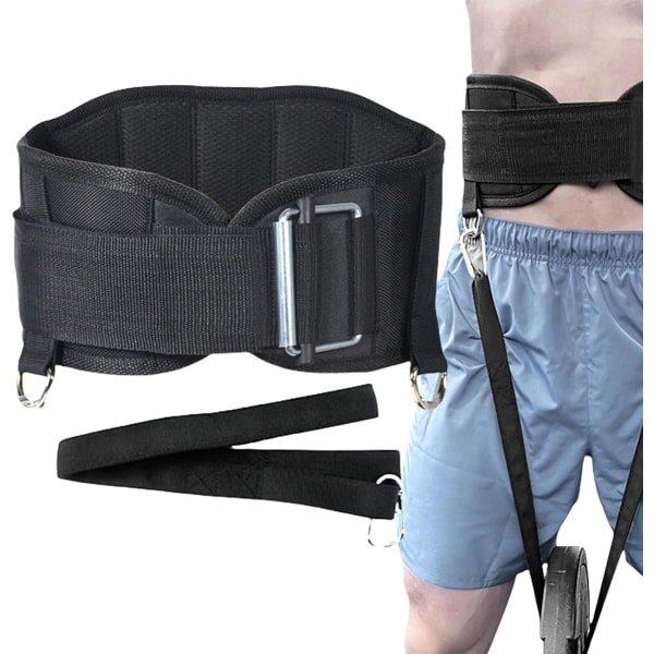 Gewichtsriem - Heupriem - Krachttraining - Ademend en Robuust - Maat M - Zwart