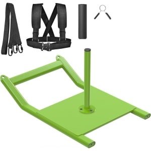 Gewichtsslee voor krachttraining en snelheidstraining - push-pull fitnessslee voor atletische oefeningen