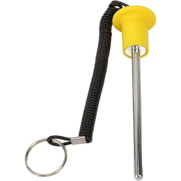 Gewichtsstapelpin - Laadpin Krachttraining - Gewichten Stapelen - Magnetische Vergrendeling - 8 mm Diameter - Zilver