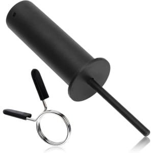 Gewichtstapelpen - Sportschoolpen - Krachttraining - Veerklem - 26.5x7.5cm - Zwart