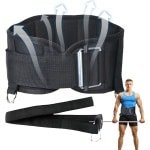 Gewichtstrainingsriem - Verzwaarde Tailleriem - Krachttraining Fitness - Ademend Comfort - M 79cm - Zwart