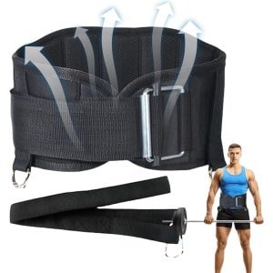 Gewichtstrainingsriem - Verzwaarde Tailleriem - Krachttraining Fitness - Ademend Comfort - M 79cm - Zwart
