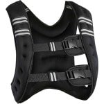 Gewichtsvest 10KG Verstelbaar | Trainingsvest voor Fitness, Hardlopen & Krachttraining | Unisex Sportvest met Gewichten | Zwart