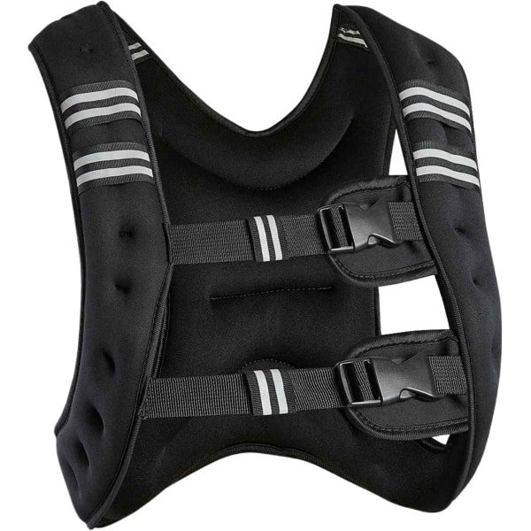 Gewichtsvest 10KG Verstelbaar | Trainingsvest voor Fitness, Hardlopen & Krachttraining | Unisex Sportvest met Gewichten | Zwart