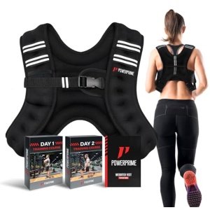 Gewichtsvest 5 kg verstelbaar uniseks voor hardlopen en krachttraining, neopreen met reflecterende strepen
