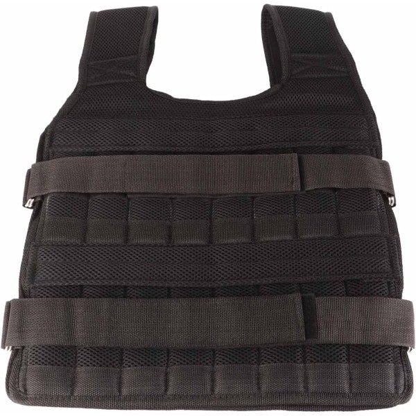 Gewichtsvest - Verstelbaar Vest - Krachttraining - 32 Gewichtzakken - 15 kg - Zwart