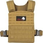 Gewogen Vest - Trainingsvest Krachttraining - Intensieve Workouts - Quick-Release Gespen - One Size - FDE Tan