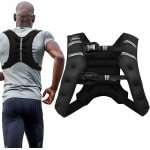 Gewogen Vest - Trainingsvest Krachttraining - Intensiteit Verhoging - Gelijkmatige Weerstand - 9 kg - Zwart