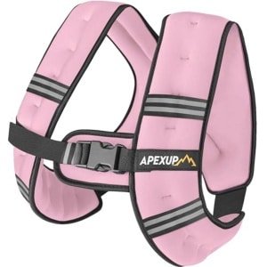 Gewogen vest voor krachttraining en hardlopen met reflecterende strepen voor heren en dames
