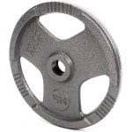 Gietijzer Halterschijf - Gewichtsschijf Fitness - Krachttraining Thuis - Olympisch Gewicht - 20 kg - Zwart