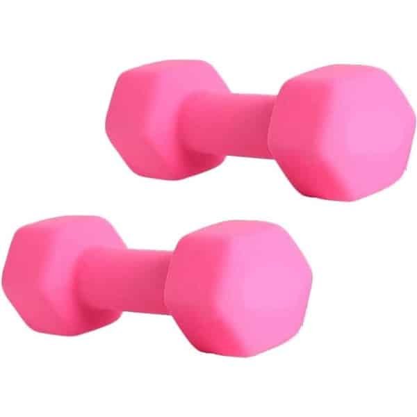 Gietijzeren Halters - Dumbbells Paar - Krachttraining Thuis - Zeszijdige Anti-rol Structuur - 1.5KG per stuk - Zwart