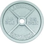 Gietijzeren Halterschijf - Fitness Schijf Gewicht - Krachttraining - Hoge Weerstand - 20 kg - Zwart