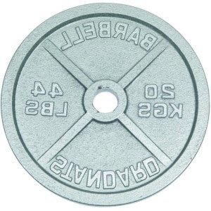 Gietijzeren Halterschijf - Fitness Schijf Gewicht - Krachttraining - Hoge Weerstand - 20 kg - Zwart