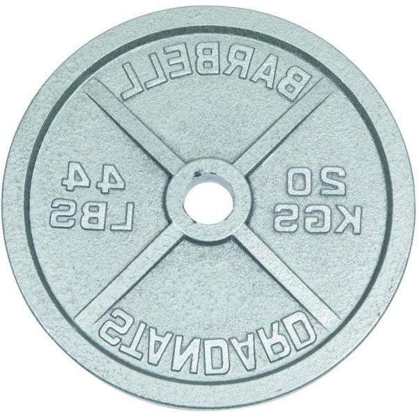 Gietijzeren Halterschijf - Fitness Schijf Gewicht - Krachttraining - Hoge Weerstand - 20 kg - Zwart