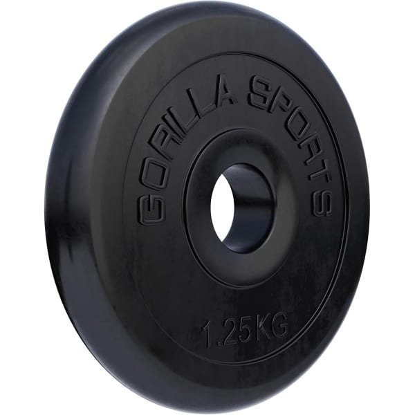 Gietijzeren Halterschijven Set - 30/31mm Boring - Rubberen Antislip Coating - Geschikt voor Krachttraining
