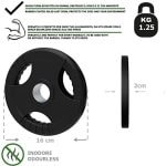 Gietijzeren Halterschijven voor Krachttraining - 50 mm, 1,25 tot 25 kg, Ideaal voor Thuisgym en Sportschool