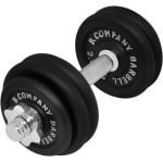 Gietijzeren Halterset 15 kg met Korte Stang voor Krachttraining Thuis en Studio