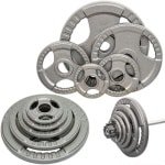 Gietijzeren Olympische Halterschijven Set 5cm Tri-Grip voor Krachttraining en Home Gym