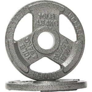Gietijzeren halterschijf voor krachttraining en gewichtheffen - 4,5 kg paar