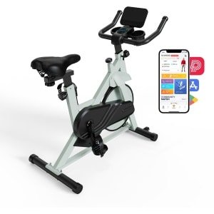 Glowstride - Cardio - Fitness - Fiets - Bike - Comfortabele stoel Indoor - Hometrainer - Tablethouder -