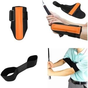 Golfswing trainingsset - polsstabilisator - armsteun band - lift de houding van de golfer - nauwkeurigheid en krachttraining band