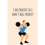 Grappig Notitieboek/Logboek voor Crossfit Fans | Lijnjesdagboek voor Sportliefhebbers