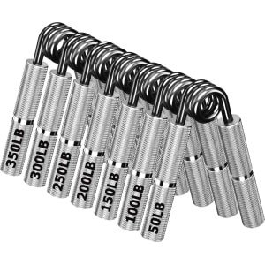 Grip Krachttrainer Set - Metaal No Slip, 50-350 lbs (7 Pack) voor Pols- en Onderarm Training