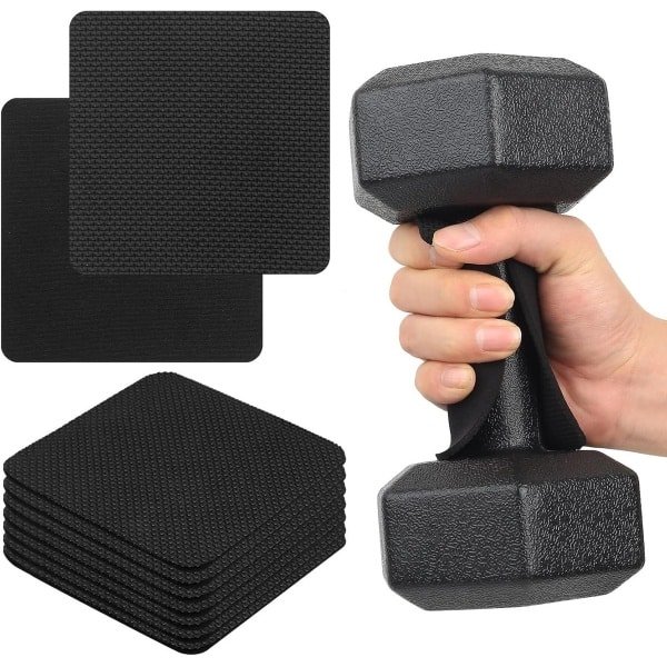Grip Pads Krachttraining - Fitness Handgrepen Optrek - Verbeteren Grip Kracht - Gestructureerd Neopreen Oppervlak - 11 x 11 cm