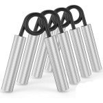 Gripkrachttrainer - 4 Stuks Handtrainers - 50 Lbs - 200 Lbs - Grip Krachttrainer voor Spieropbouw - Hand- en Onderarm - Trainingsapparaat - Zilver