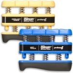 Gripmaster Handgrepen Set - Geel en Blauw - Krachttraining voor Handen en Vingers