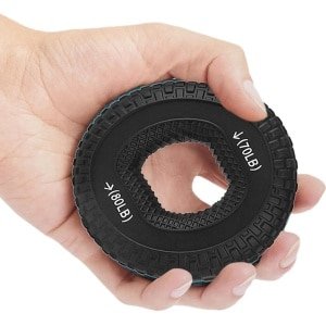 Gripversterker - Handgrijper - Krachttraining - 2 Weerstandsniveaus - 7.5 cm Diameter - Zwart