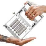 Gripversterker - Handtrainer Krachttrainer - Oefenen Onderarm - Verstelbare Weerstand - 150 kg - Zilverkleurig