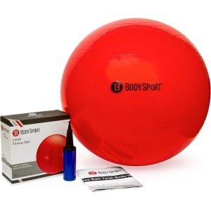 Grote Oefenbal met Pomp voor Balans, Yoga, Pilates en Krachttraining - Geschikt voor Thuis en Sportschool