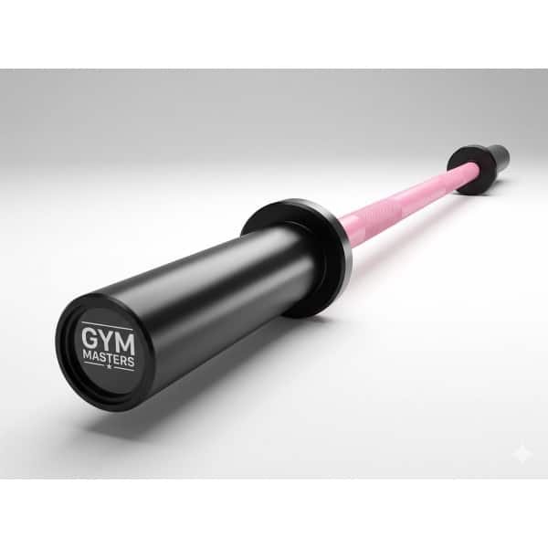 Gym Masters Halterstang 120 cm - Roze Barbell 50 mm - Olympische Stang - Crossfit Halter - 180 kg - Compacte Halterstang