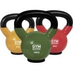Gym Masters Kettlebell Set 4-6-10 kg - Premium Vinyl Kettlebells - Rubberen Bodem - Optimale Vloerbescherming & Veilig Trainen - Krachttraining Thuis