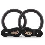 Gym Rings voor Crossfit en Fitness | Verstelbare Suspension Ringen met Nylon Riemen | Sterke ABS Kunststof