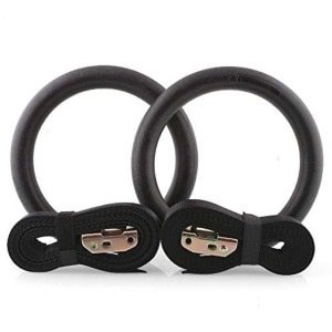 Gym Rings voor Crossfit en Fitness | Verstelbare Suspension Ringen met Nylon Riemen | Sterke ABS Kunststof