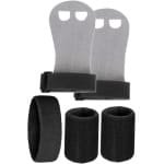 Gymnastiek Grips - Polsondersteuning Training - Krachttraining Oefening - Antislip Ademend Comfort - 13.5x8x1cm - Zwart