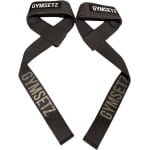 Gymsetz Premium Lifting Straps - Krachttraining Accessoires - Deadlift & Powerlifting Straps - 2 Stuks - Zwart & Grijs