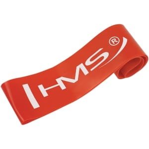 HMS Fitness Mini Band GU04 - Weerstandsband Medium - Rood - Voor Krachttraining, Warming-up en Revalidatie