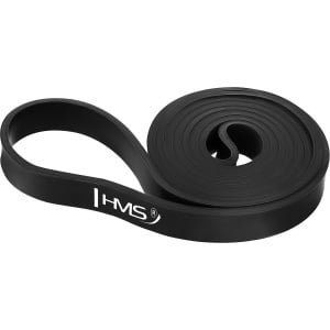 HMS Fitness Weerstandsband GU05 - Zwart - Sterke Elastische Band voor Krachttraining en Revalidatie