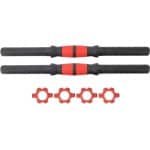 Halter Handvat - Verstelbare Stang - Krachttraining Thuis - Antislip Grip - Max 50 KG - Zwart