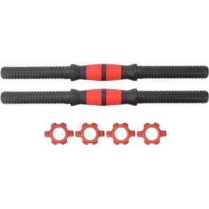 Halter Handvat - Verstelbare Stang - Krachttraining Thuis - Antislip Grip - Max 50 KG - Zwart