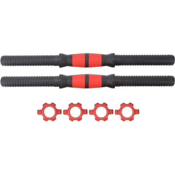 Halter Handvat - Verstelbare Stang - Krachttraining Thuis - Antislip Grip - Max 50 KG - Zwart