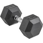 Halter - Krachtgewicht - Krachttraining thuis - Ergonomisch gekarteld handvat - 40 lbs - Zwart