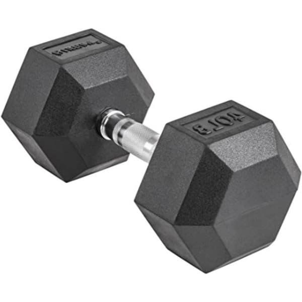 Halter - Krachtgewicht - Krachttraining thuis - Ergonomisch gekarteld handvat - 40 lbs - Zwart