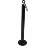 Halter Opbergrek - Gewichtenbak Staal - Krachttraining Thuissport - Eenvoudig Laden Lossen - 42x8x8cm - Zwart
