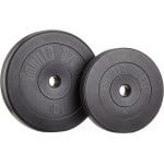 Halter Schijven - Gewichtsschijven Set - Krachttraining Thuis - Duurzame Vinyl Vulling - 30 kg Totaal - Zwart